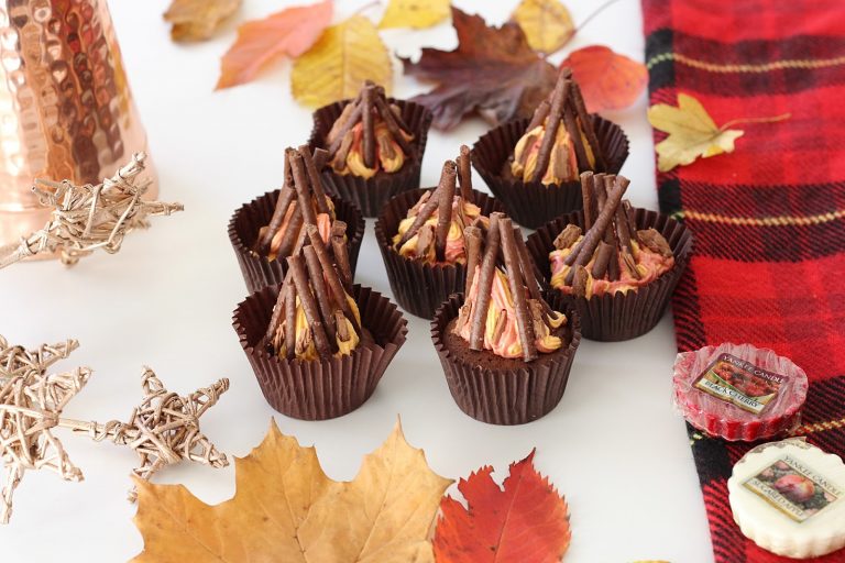 Chocolate Orange Bonfire Night Cupcakes
